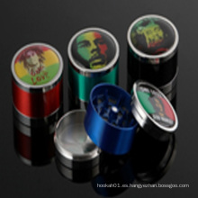 Hermosa cara trituradora de fumar Metal Herbel Grinder para accesorios de cigarrillos (ES-GD-003)